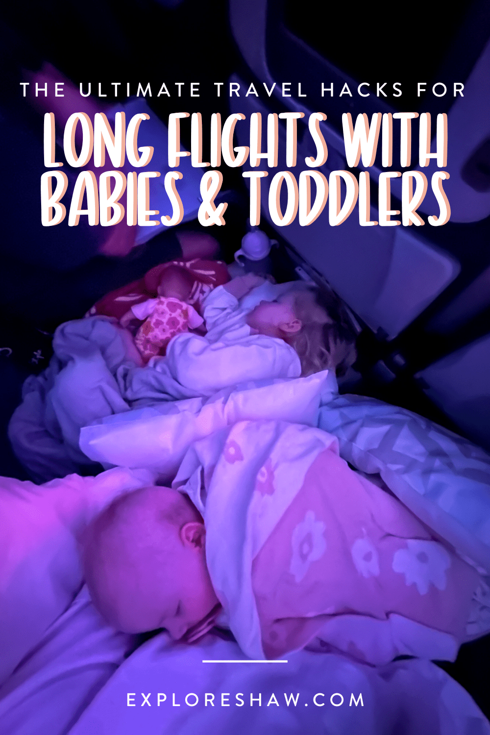 travel hacks for long flights with babies and toddlers