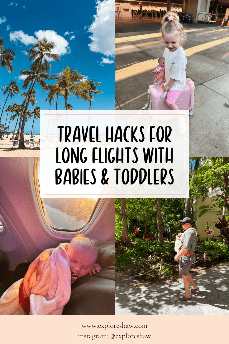 travel hacks for long flights with babies and toddlers